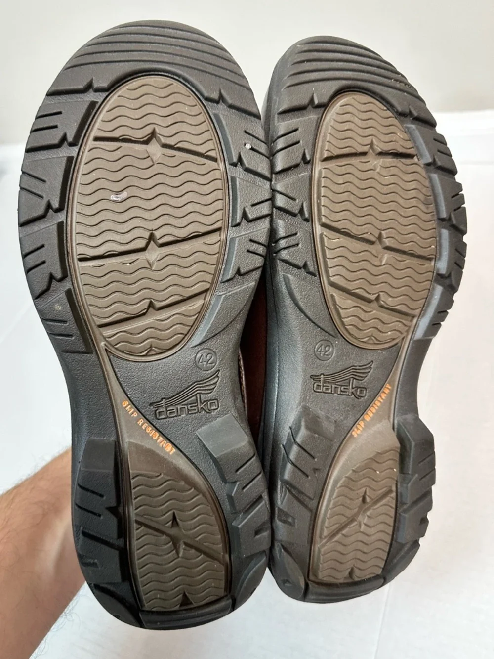 Dansko Mens Wyatt Brown Leather Dress Casual Shoes Size EU 42